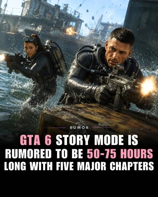 《GTA6》主线时长翻倍！曝通关需50小时以上，五章巨制来袭