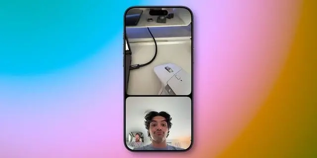 iOS 27版本的FaceTime迎来苹果的升级，视频通话可同时调用前后置摄像头