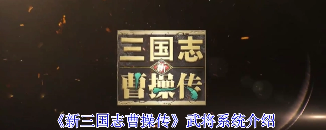 为你解读《新三国志曹操传》的武将系统
