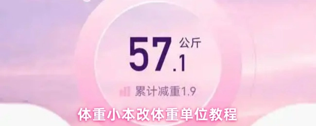 体重小本要如何改成公斤呢