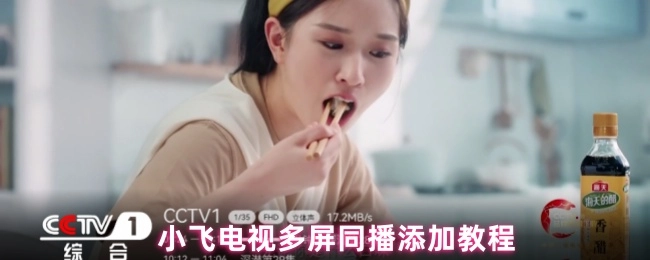 小飞电视实现多屏同播的添加步骤说明