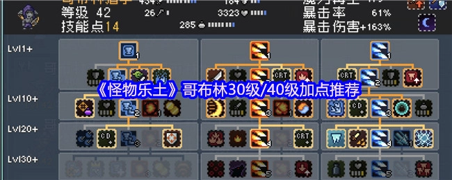《怪物乐土》中哥布林30级与40级的加点推荐