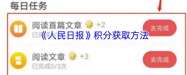 《人民日报》积分的获取途径