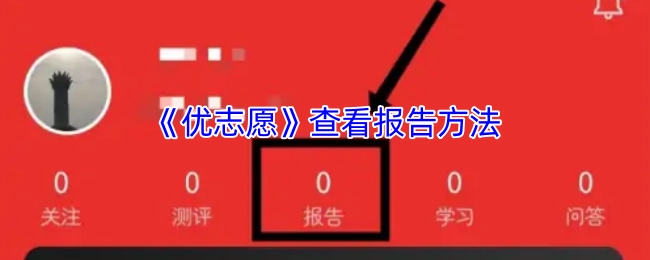 查看《优志愿》报告的方法