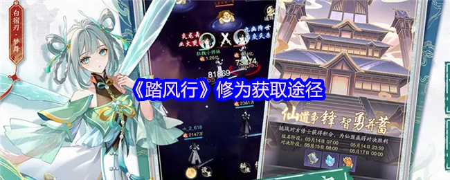 了解《踏风行》中修为的获取方式