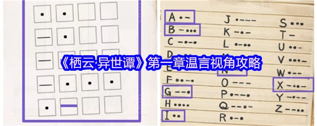 《栖云·异世谭》第一章以温言视角展开的攻略