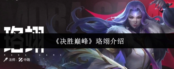 《决胜巅峰》中珞翊的介绍