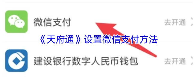 如何在《天府通》中设置微信支付方式