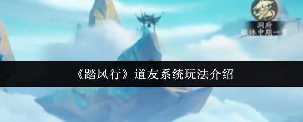 《踏风行》中道友系统的玩法说明