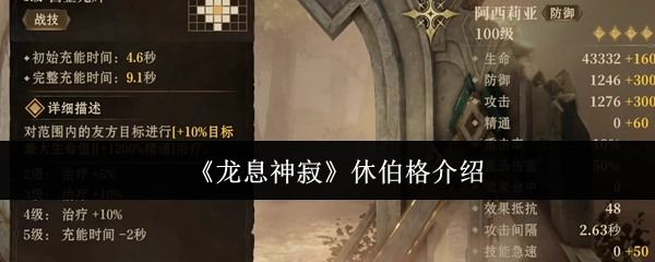 对《龙息神寂》中休伯格的介绍