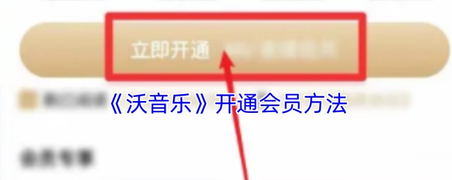 了解《沃音乐》会员开通方式