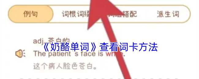 了解《奶酪单词》词卡查看方式