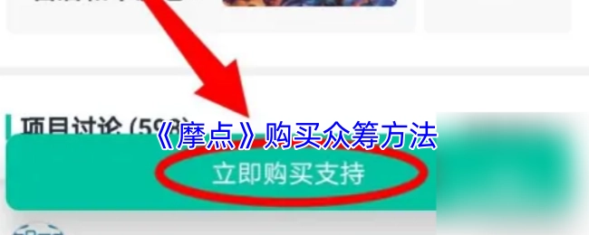 在《摩点》平台上进行众筹购买的方式