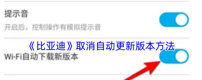 如何取消《比亚迪》的自动更新版本