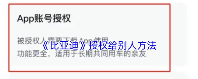 比亚迪授权他人的方式