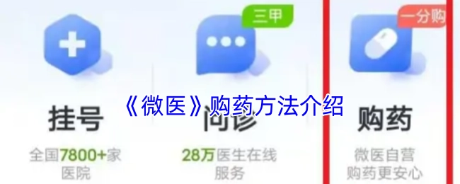 关于《微医》购药方式的说明