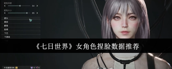 《七日世界》女性角色捏脸数据分享