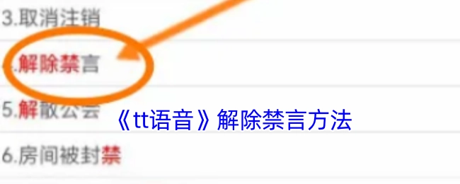 《tt语音》解禁言的办法