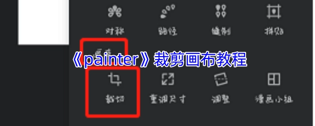 《painter》画布裁剪操作指南