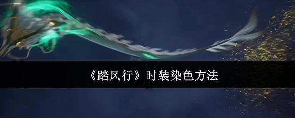 《踏风行》时装的染色技巧