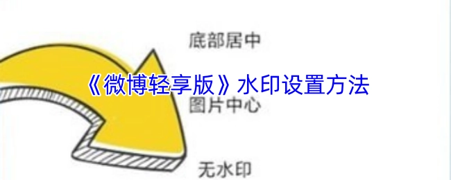 《微博轻享版》如何设置水印