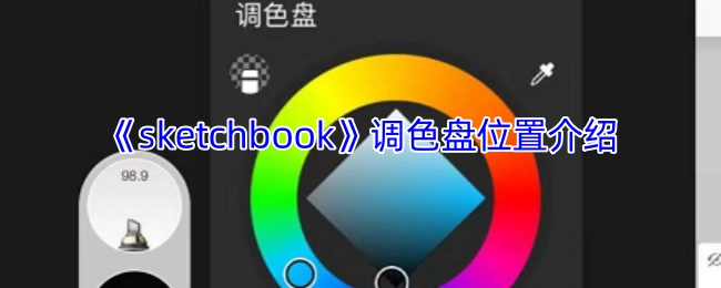 《sketchbook》软件里调色盘摆放位置的说明