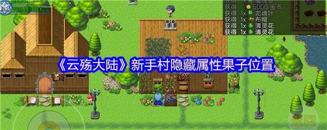 《云殇大陆》新手村隐藏属性果实的具体位置