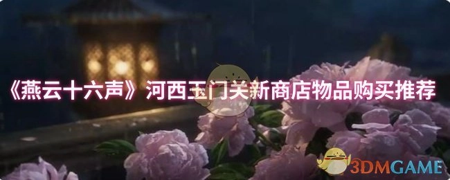 《燕云十六声》河西玉门关新商店物品选购指南