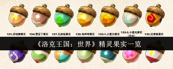 《洛克王国：世界》精灵果实全收录