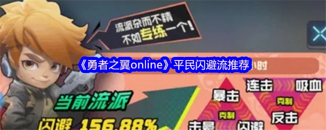 《勇者之翼online》平民适用闪避流派推荐