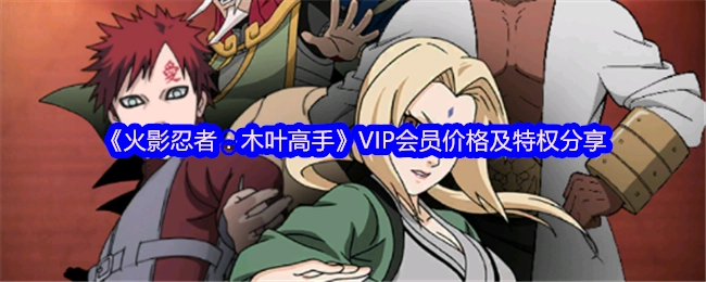 《火影忍者：木叶高手》VIP会员权益与价格揭秘
