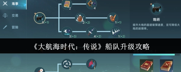 《大航海时代：传说》船队如何升级的攻略