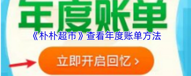 了解《朴朴超市》年度账单查看方式