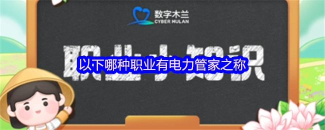 下面哪种职业被称作电力管家？