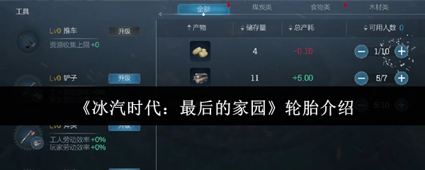 《冰汽时代：最后的家园》中轮胎相关介绍