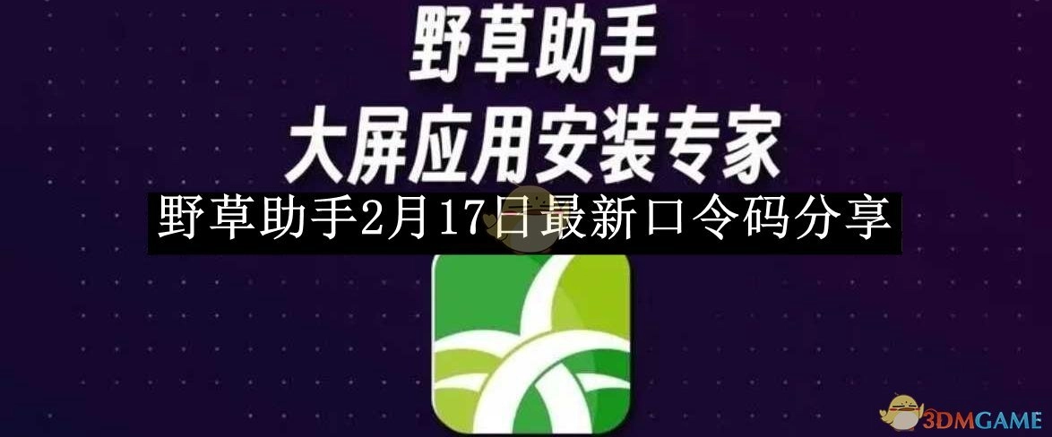 2月17日《野草助手》最新口令码分享