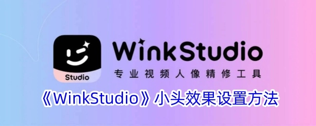 《WinkStudio》中设置小头效果的具体方法