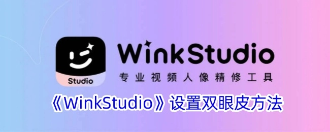 《WinkStudio》里双眼皮的设置方式