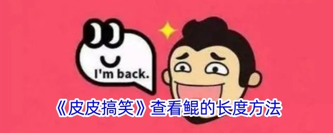 在《皮皮搞笑》里查看鲲长度的办法