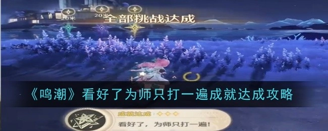 注意看，《鸣潮》为师仅演示一遍的成就达成攻略来啦