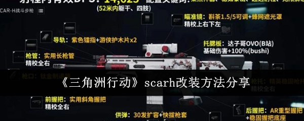 分享《三角洲行动》scarh的改装方法