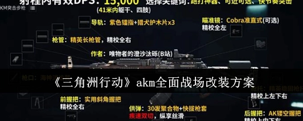 《三角洲行动》AKM全方位战场改装计划