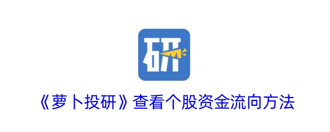 查看个股资金流向方法，可通过《萝卜投研》