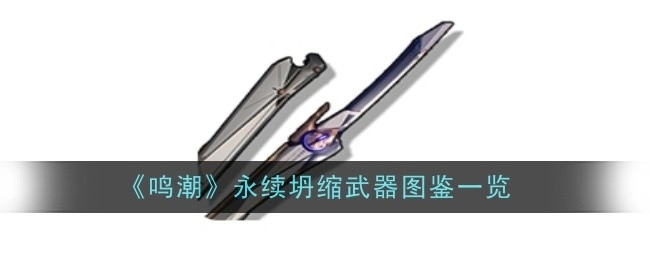 快来看看《鸣潮》永续坍缩武器图鉴都有啥