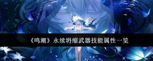 《鸣潮》永续坍缩武器技能属性详细展示