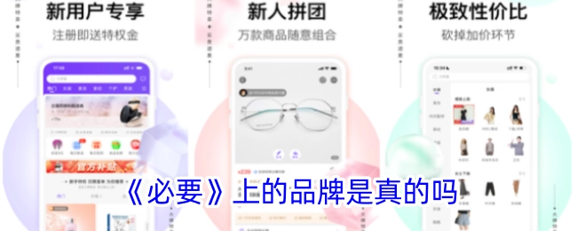 《必要》这款产品上的品牌是真实的吗？