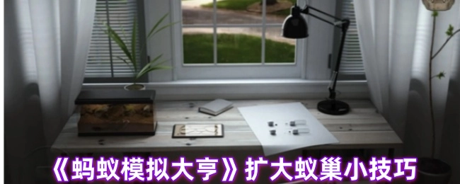 《蚂蚁模拟大亨》拓展蚁巢的小窍门