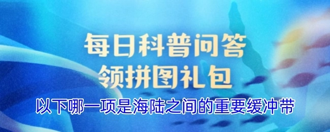 以下哪一项属于海陆之间的重要缓冲带？