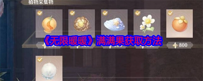 《无限暖暖》中满满果的获取方式