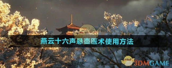 《燕云十六声》中悬壶医术的使用方式